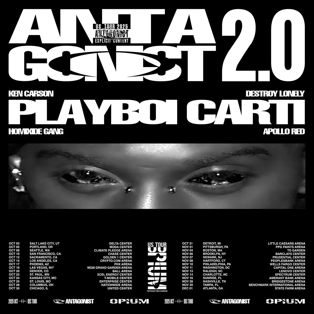 Playboi Carti — Antagonist 2.0 tour campaign
